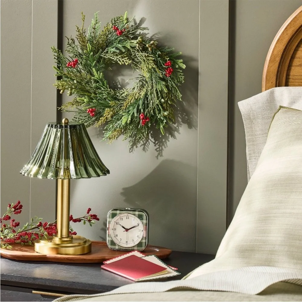 Glass Shade Table Lamp Green - Hearth & Hand™ with Magnolia